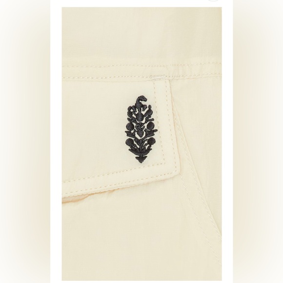 Free People Movement Off the Bleachers Coaches Jacket in Sea Salt Size Small NWT - Picture 10 of 12